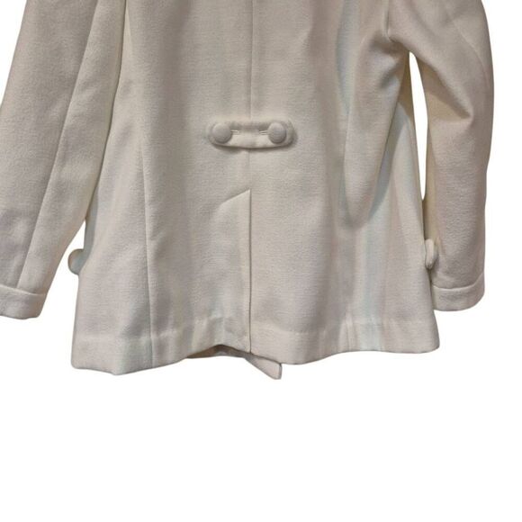 Chico's Women's Off White Poly/Rayon/Spandex Fleece Button Front Jacket - Picture 10 of 12